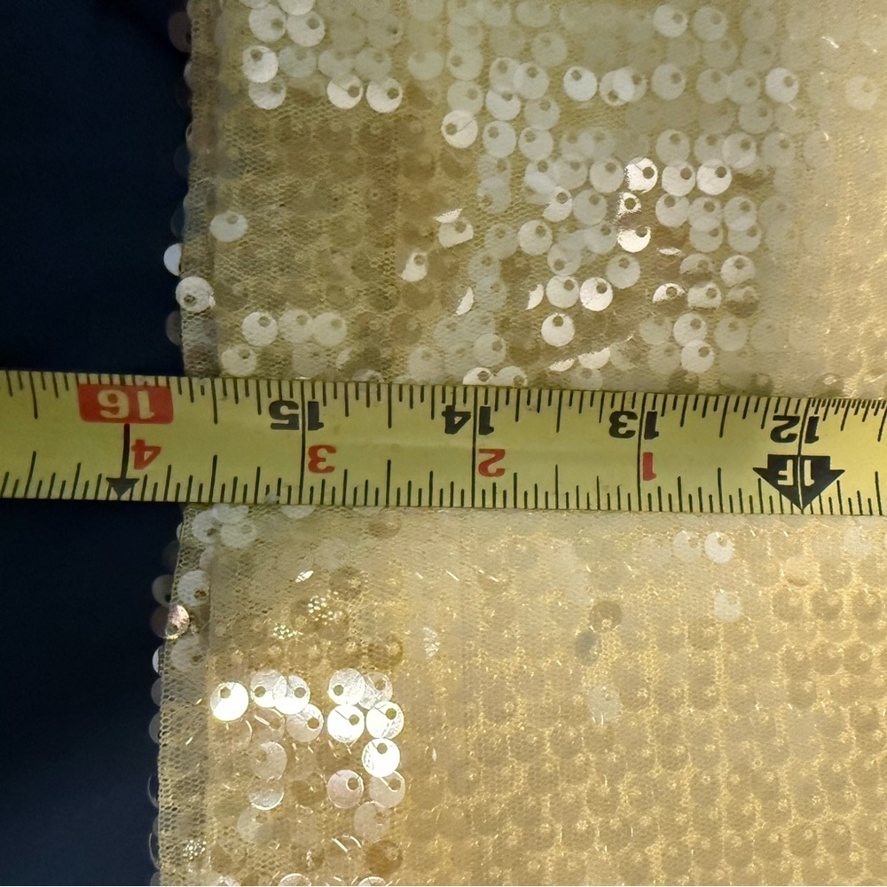 Hello Molly Glittering Yellow Mini Skirt - Picture 4 of 5